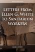 Letters from Ellen G. White to Sanitarium Workers