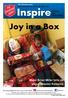 Inspire. Joy in a Box. Major Brian Miller tells us about Mission Romania. Helping And Encouraging