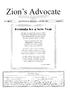 Zion's Adv. r=or-mula for- a ~ew earte VOLUME