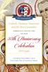 35th Anniversary Celebration. Catholic Distance University and the Host Committee Gala. cordially invite you to our