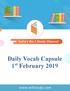 Daily Vocab Capsule. 1 February 2019