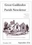 Great Gaddesden Parish Newsletter. Supported by Voluntary Contributions