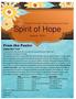 Monthly Newsletter of Mount Hope Lutheran Church Spirit of Hope. January 17