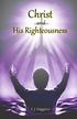 Christ. His Righteousness. and. E. J. Waggoner