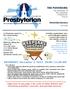 THE PANORAMA The Newsletter of The Lewistown Presbyterian Church