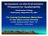 Symposium on the Environment: Prospects for Sustainability