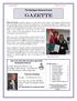 January 2018 Volume 14, Issue 1. The Burlington Historical Society. Gazette