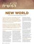 New World. Current Events Indicate Moshiach s Imminent Arrival