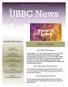 UBBC News. Inside this issue issue: Mission Update. the. Monthly News from University Baptist & Brethren Church CROP Walk Update