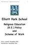 Elliott Park School Religious Education (R.E.) Policy and Scheme of Work