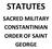 STATUTES SACRED MILITARY CONSTANTINIAN ORDER OF SAINT GEORGE