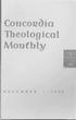 Concoll~i() Theological Montbly