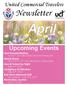 HelloApril. Newsletter. Upcoming Events. United Commercial Travelers. Next General Meeting. Ritchie Bros. Auction