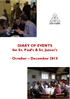 DIARY OF EVENTS for St. Paul s & St. James s