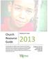 Church Resource Guide. Waiting for Water Mobilizing churches to provide safe water during Lent and Easter