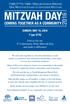 - Mitzvah Goreret Mitzvah One Mitzvah Leads to Another Mitzvah MITZVAH DAY. SUNDAY, MAY 15, Iyar 5776