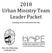 2018 Urban Ministry Team Leader Packet