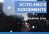 SCOTLAND S JUDGEMENTS