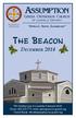 THE BEACON ASSUMPTION. December 2014 GREEK ORTHODOX CHURCH OF LOUISVILLE, KENTUCKY. Attract, Serve, Illuminate