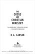 CROSS CHRISTIAN MINISTRY