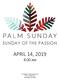 SUNDAY OF THE PASSION APRIL 14, St. Stephen s Episcopal Church 212 N. Tulane Ave. Oak Ridge, TN 37830