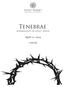 Saint Mark s. episcopal cathedral. Tenebrae. wednesday in holy week. April 17, :00 pm