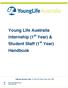 Young Life Australia Internship (1 st Year) & Student Staff (1 st Year) Handbook