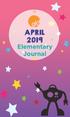 APRIL Elementary Journal
