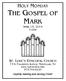 HOLY MONDAY THE GOSPEL OF MARK