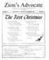 Zion's Advocate MISSOURI-DECEMBER 1999 VOLUME 76. And blessed are shall. INDEX to VOLUME