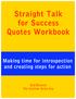 Straight Talk for Success Quotes Workbook