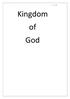P a g e 1. Kingdom of God