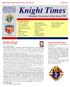 Knight Times. Monthly Newsletter of the Great 799. Chaplain s Message. Respect Life Month Mass