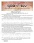 Spirit of Hope. Mount Hope Lutheran Church and Child Development Center