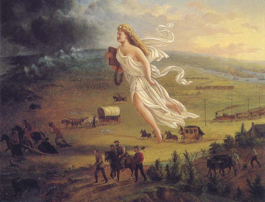 MANIFEST DESTINY The idea that God has willed the United States to span the continent of North