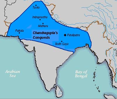 Maurya overran the whole country with an army of 600,000.