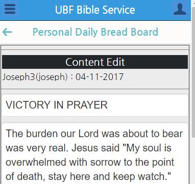 board to write Dailybread personally