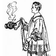 Thurifer the altar server in charge of the thurible.