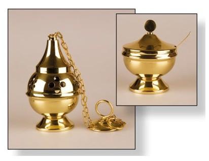Thurible or Censer the pot that holds the charcoal on