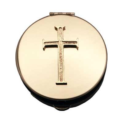 Pyx a small vessel to hold the sacred bread of the Eucharist