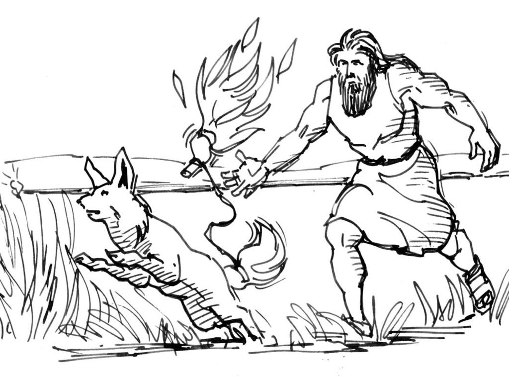 deliver His people from the rule of the Philistines. Samson s Revenge Samson decided to seek revenge on the Philistines. He gathered 300 foxes and took them to the grain fields of the Philistines.