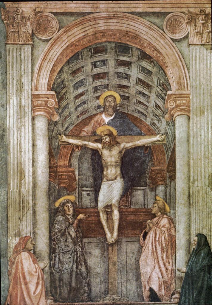 Masaccio s The Trinity with the Virgin (1427). https://www.khanacademy.