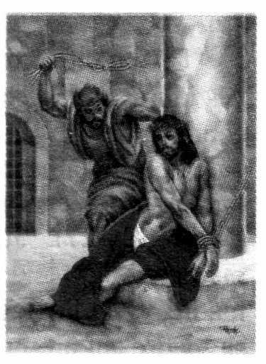2nd Sorrowful Mystery: The Scourging at the Pillar The people said: "Let His blood be upon us and upon our children." At that, he released Barabbas to them. Jesus, however, he first had scourged.