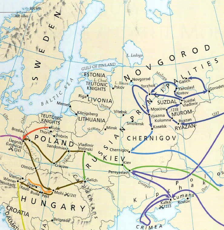 Mongol Effects on Europe Eastern Europe 1.