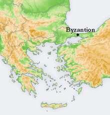 BYZANTINE EMPIRE IN 5 MINUTES OR LESS Bulgaria Turkey (Constantinople) Constantine I built a "new Rome" where the ancient Greek colony of Byzantium used to be.