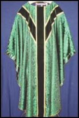 Green Vestments Symbolize: the Holy Ghost, life eternal, hope Green Vestments are