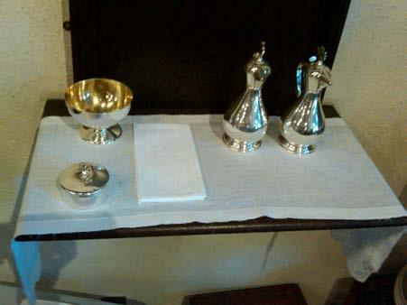 Step 5- Credence Shelf (to right of altar as you face it.) 1.