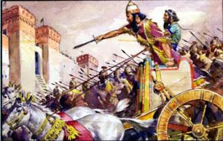 D. Fall of Judah 1. Nebuchadnezzar sent thousands of people to BABYLON 2. people of Judah fought back against the Chaldeans 3.