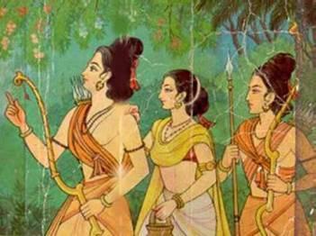 Ramayana: The Noble story of Rama and Sita Smritis are Scriptures with lesser authority they contain: Epics are part of Smriti scriptures.