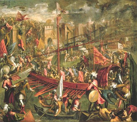 The Byzantines fought constant battles against